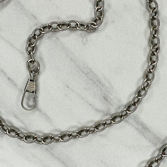 Silver Chain Link Purse Strap Replacement 46" Handbag Shoulder ✨ - Picture 9 of 10